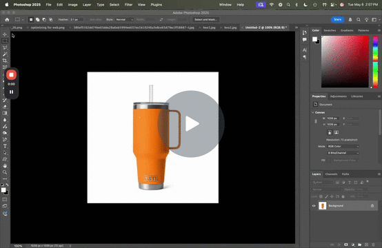 Adjusting Product Colors in Post
