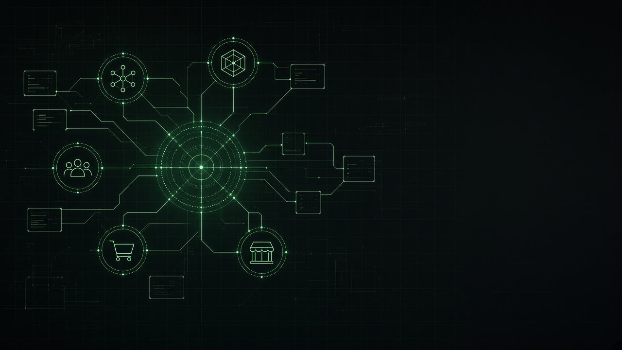 Museum OS: integration architecture connecting ticketing, CRM, identity, POS, and online store systems on Shopify