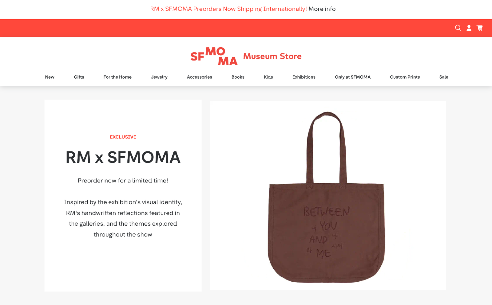 RM x SFMOMA hero on museumstore.sfmoma.org